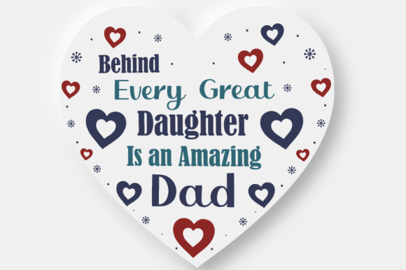 Funny Daddy Daughter Heart Gift SVG Review