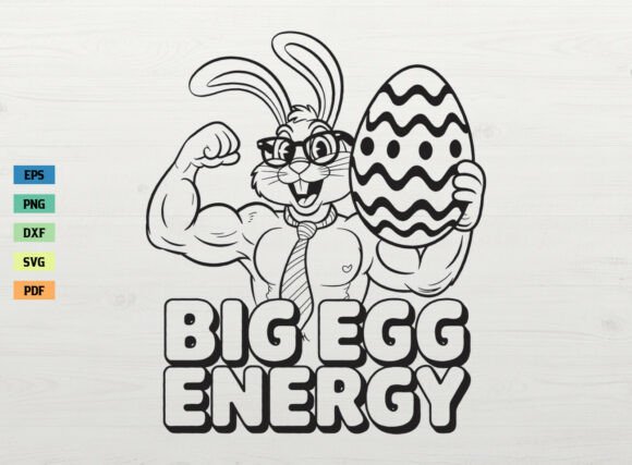 Funny Easter Big Egg Energy SVG PNG Review
