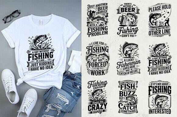 Funny Fishing Quotes T-Shirt SVG Bundle Review
