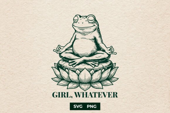 Funny Girl Whatever Meditating Frog SVG Review