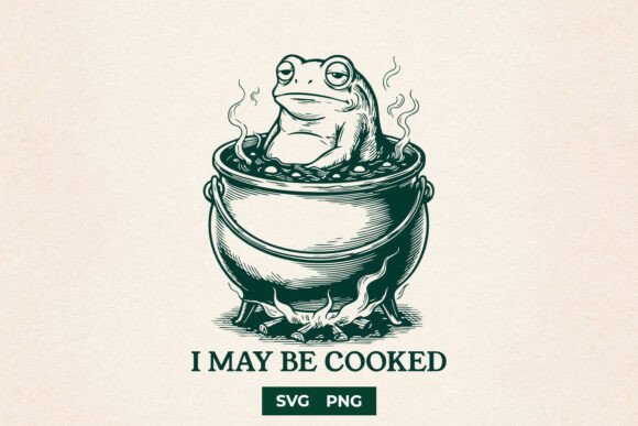 Funny I May Be Cooked Frog SVG Design Review