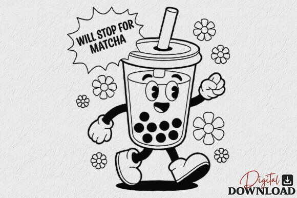 Funny Will Stop for Matcha SVG PNG Review