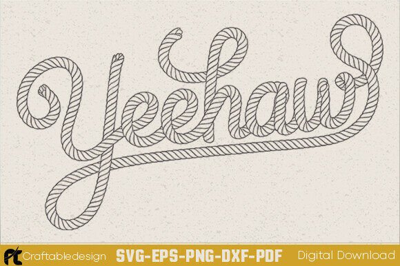 Yeehaw Rope Lettering SVG: A Designer's Review